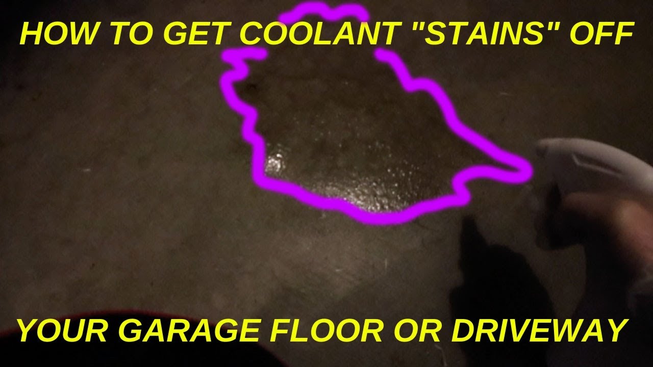 HOW TO QUICKLY REMOVE CAR 'STAINS' FROM GARAGE/DRIVEWAY