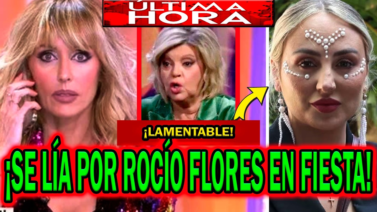 💥¡SE HA LIADO! CON ROCÍO FLORES Y EMMA GARCÍA EN FIESTA POR TERELU CAMPOS Y ROCIÍTO