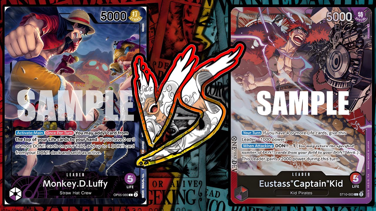 Purple Luffy VS ST-10 Red/Purple Kid | One Piece TCG | OP09 Tournament Gameplay