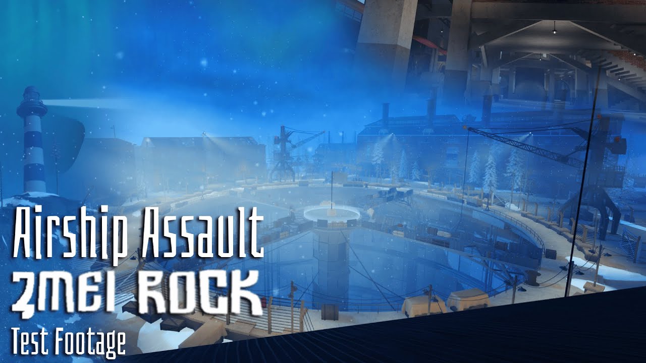 Airship Assault Zmei Rock update test footage