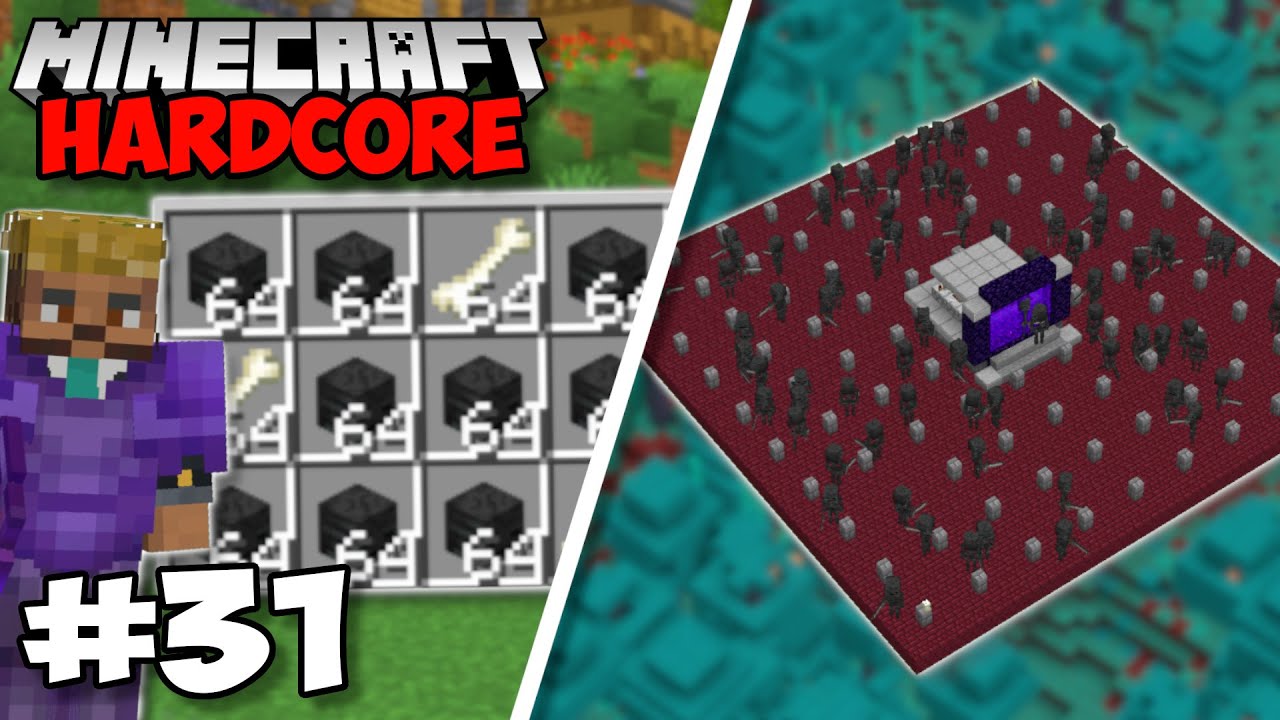 I Made An INSANE WITHER SKULL FARM in Minecraft 1.18 Hardcore (#31)