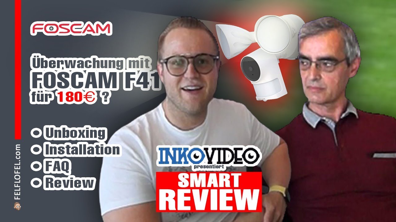 SMARTHOME ÜBERWACHUNG MIT FLUTLICHT!! | Foscam F41 Review | INKOVIDEO | 