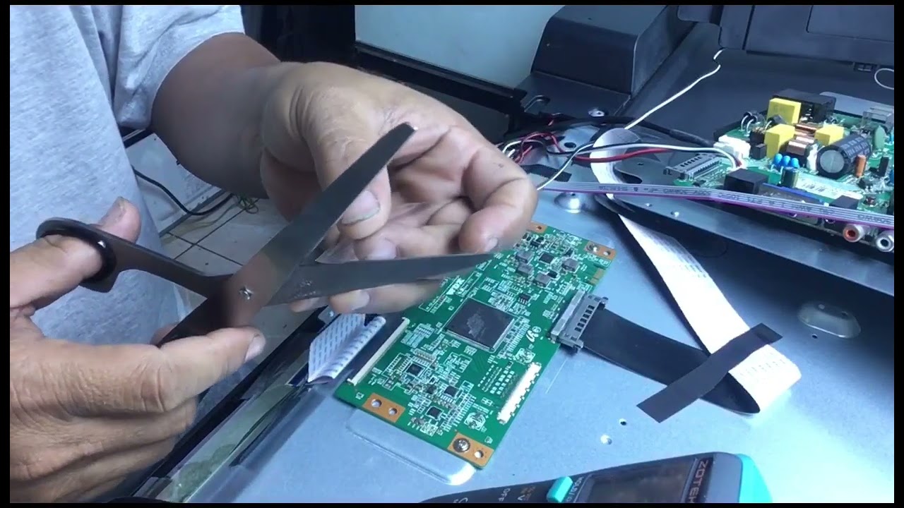 XENON 55 LED TV. GOOD BACKLIGHT NO DISPLAY. .HOW TO FIX.