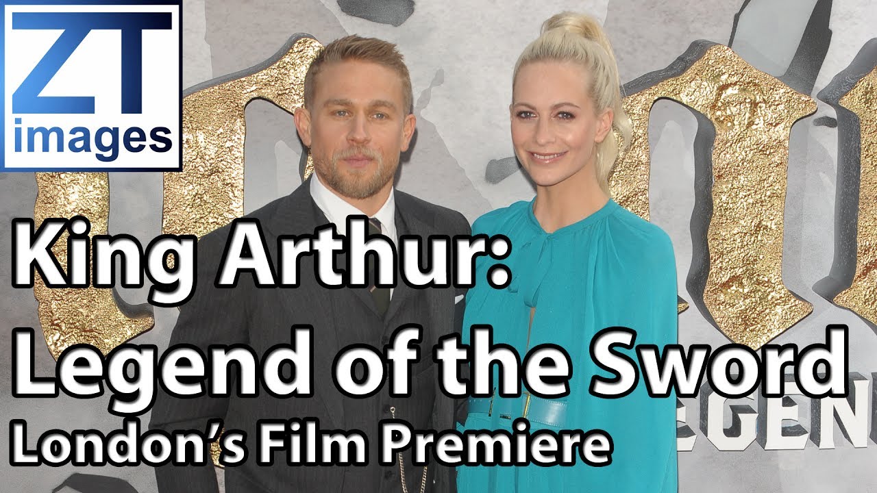 Charlie Hunnam Poppy Delevingne David Brooklyn Beckham King Arthur Legend of the Sword London