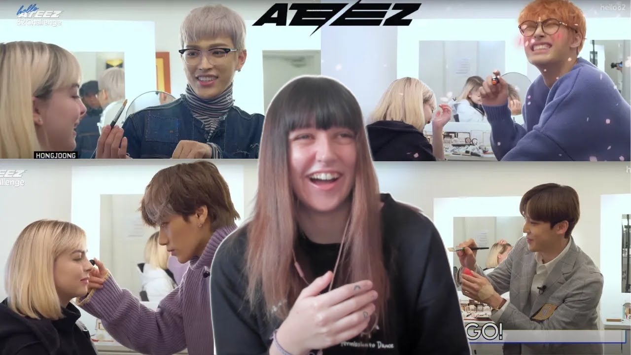 ATEEZ DOES A FANS MAKEUP?!