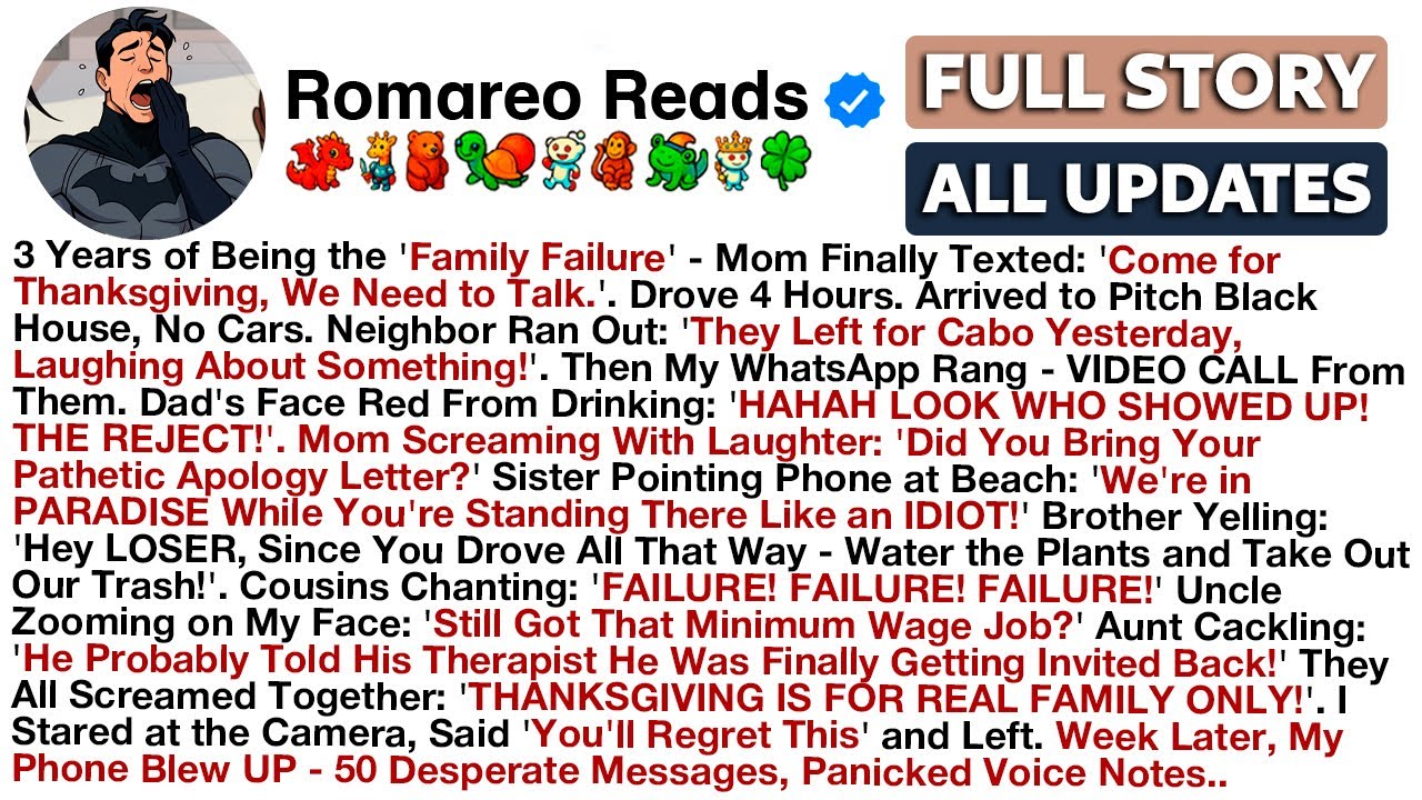 3 Years of Being the 'Family Failure' - Mom Finally Texted: 'Come for Thanksgiving, We Need to...