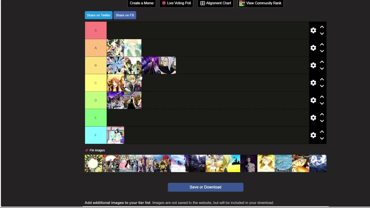 My Fairy Tail arcs tierlist