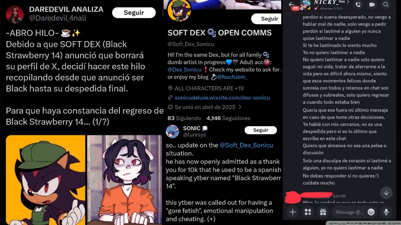 BLACK STRAWBERRY TRAICIONADA x SONIC q EXPONE como INCITÓ al SU1C1D10 de UNA PERSONA y QUEDA PEOR...