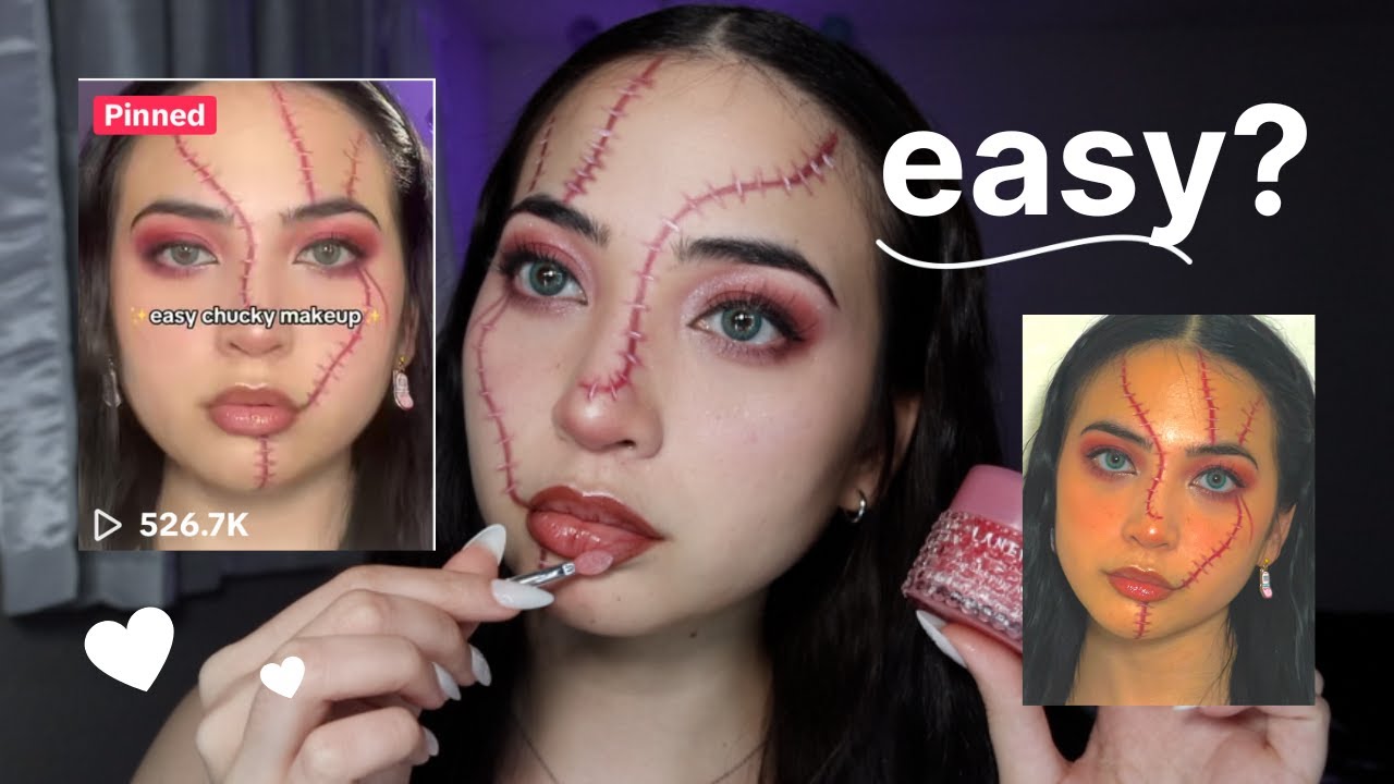 chucky makeup tutorial 🤍 (ep. 1: baddieween)