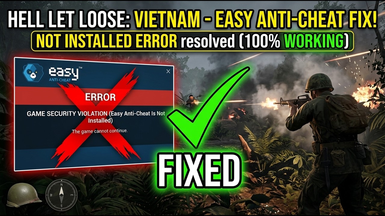 Как исправить ошибку &laquo;Easy Anti-Cheat не установлен&raquo; в Hell Let Loose Vietnam | Решение ошибок EAC