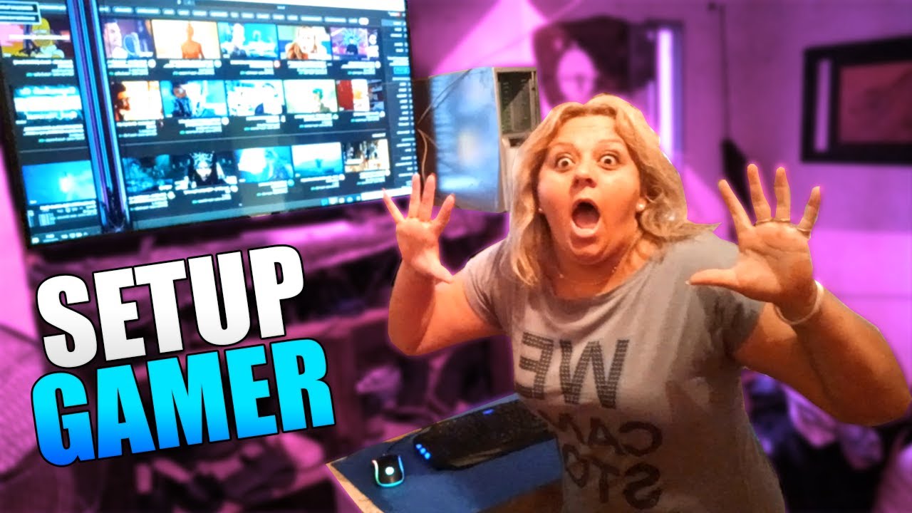 LE REGALO A MI MAMA UN SETUP GAMER MIRA SU REACCION! | GastiMR