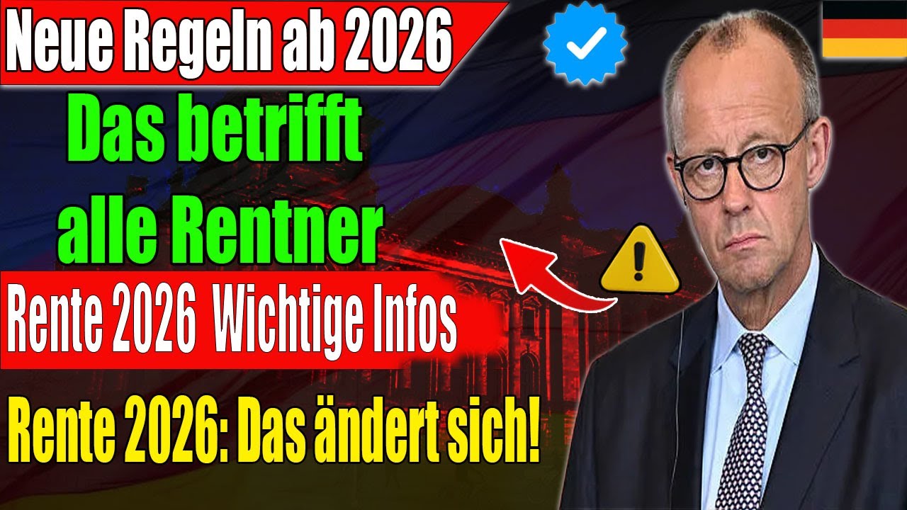 Gro&szlig;es Renten-Update 2026! Was Rentner in Deutschland jetzt wissen m&uuml;ssen