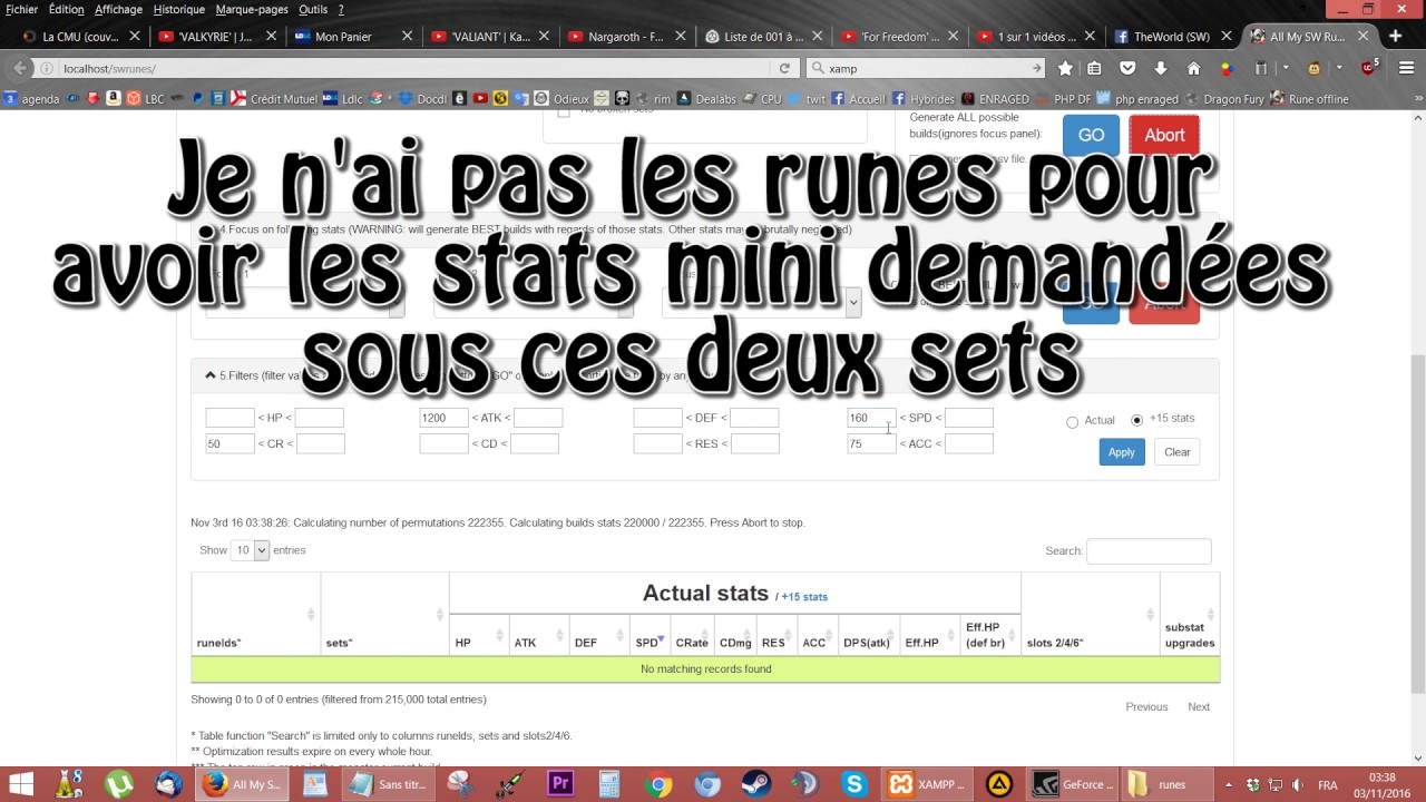 Swproxy et gestion des runes summoner wars