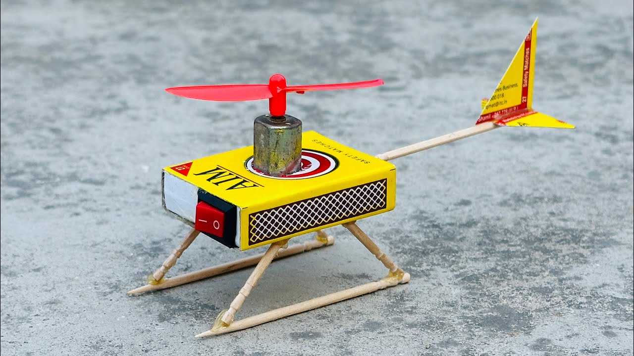 How To Make rc Helicopter at Home || dc motor awesome ideas || diy motor helicopter 🚁