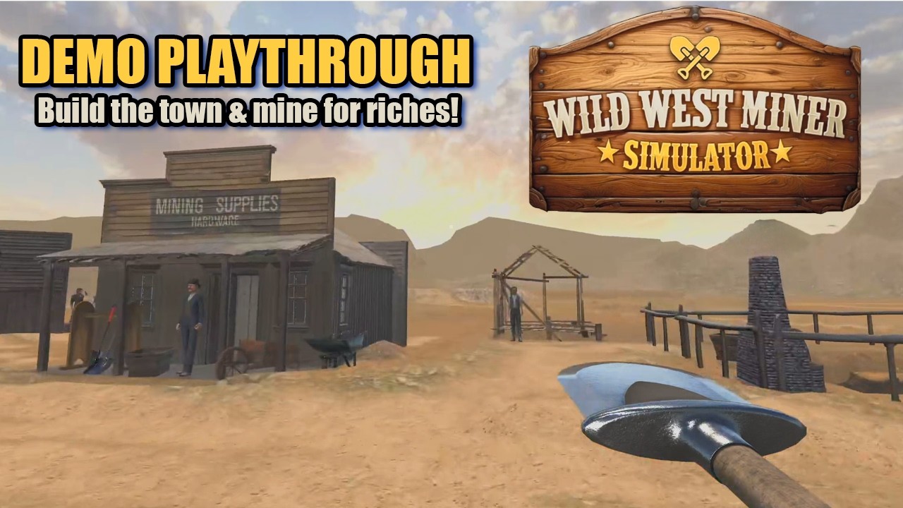 Wild West Miner Simulator | Playtest Gameplay