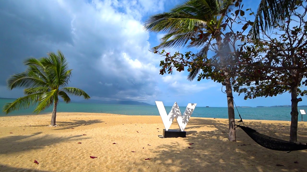 Koh Samui 2021 - The Beach of W Retreat | Virtual walking tour - Streets of Thailand
