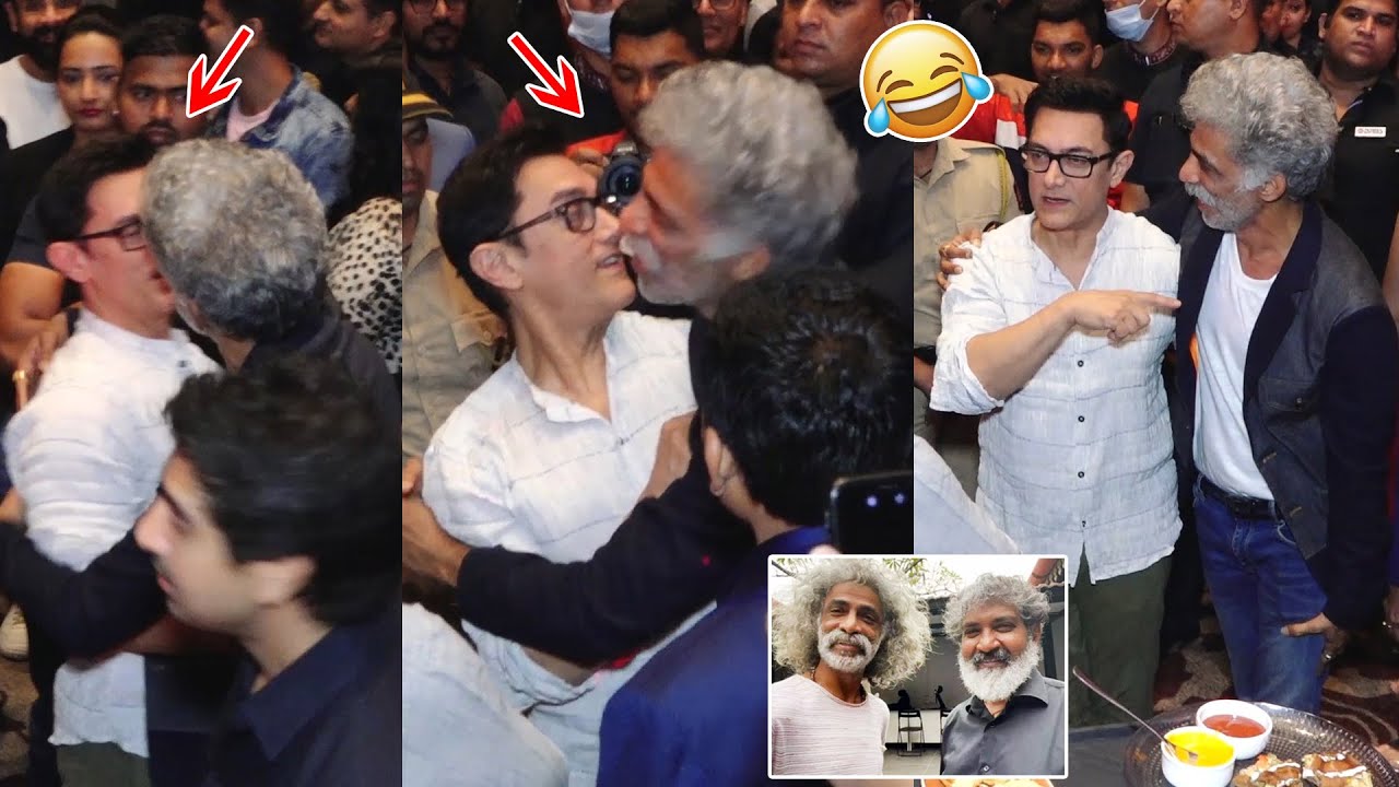 Makarand Deshpande Funny Moments with Aamir Khan at RRR Success Party | SS Rajamouli | FC