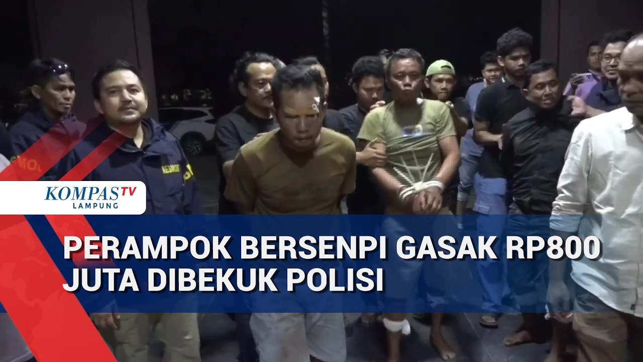 Perampok Bersenpi Gasak Rp800 Juta Dibekuk Polisi