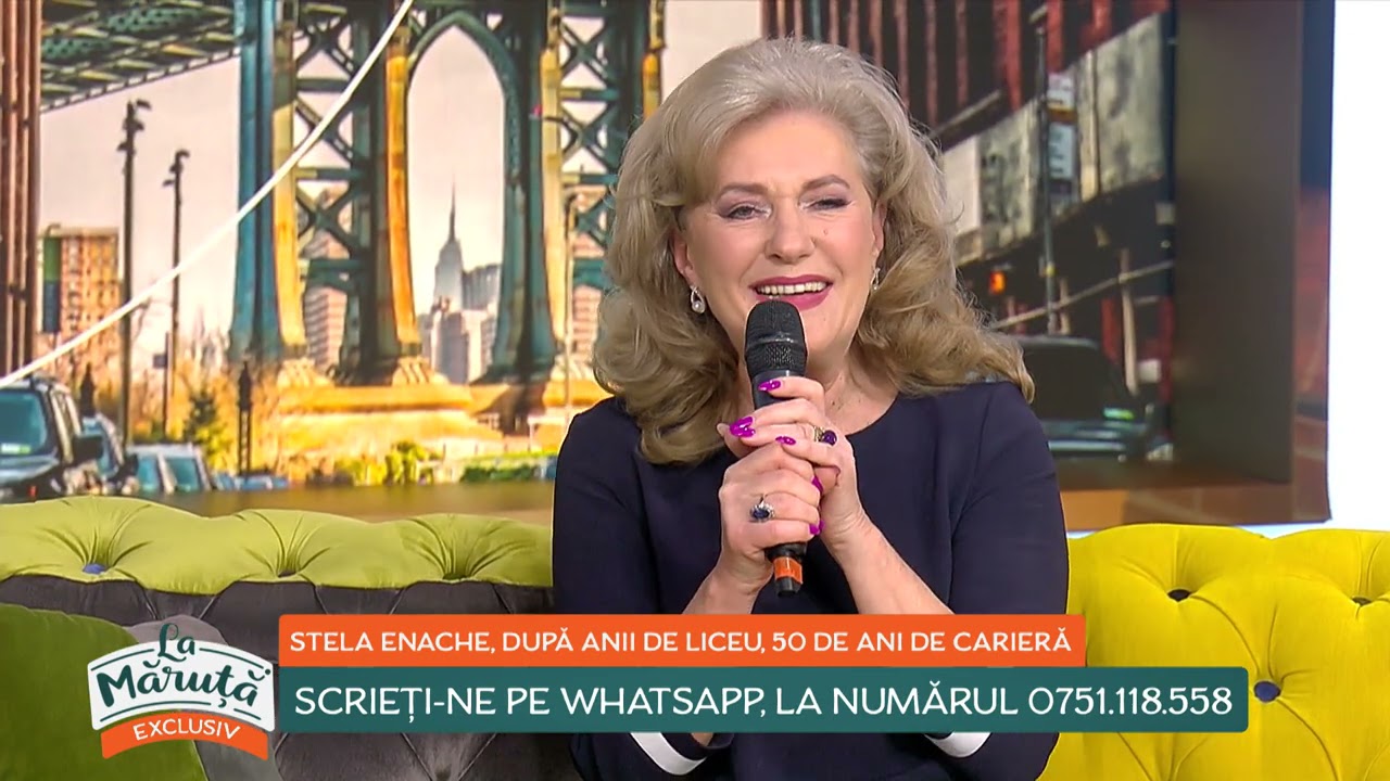 Stela Enache, după anii de liceu, 50 de ani de carieră