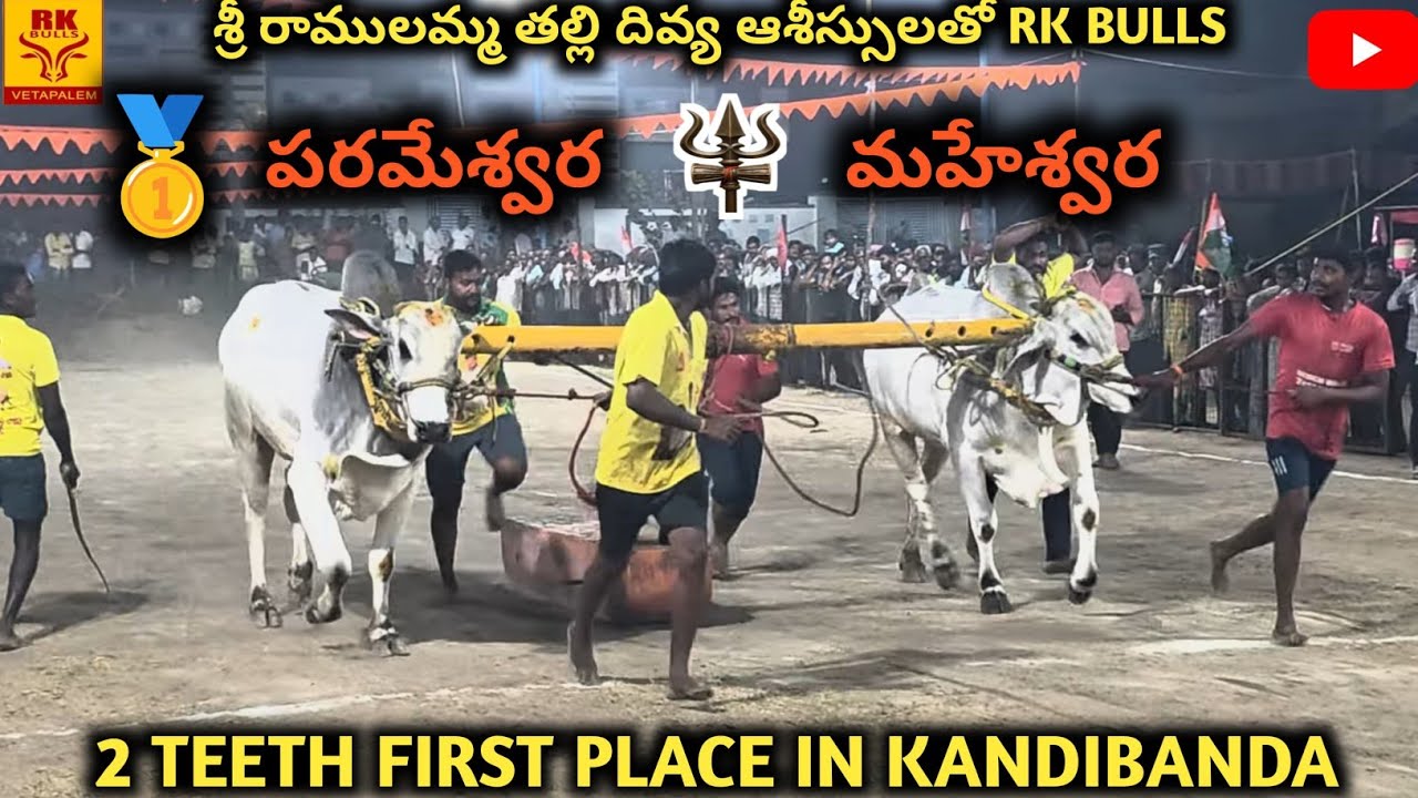 Parameswara and Maheswara in kandibanda won 1st place with  3718.6  ft