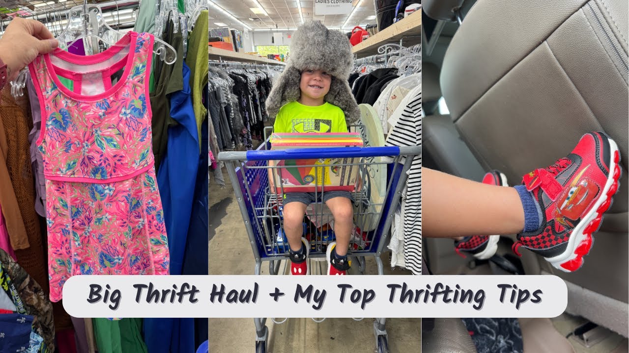 Thrift Shopping Vlog + Big Haul | My Best Thrifting Tips & Tricks