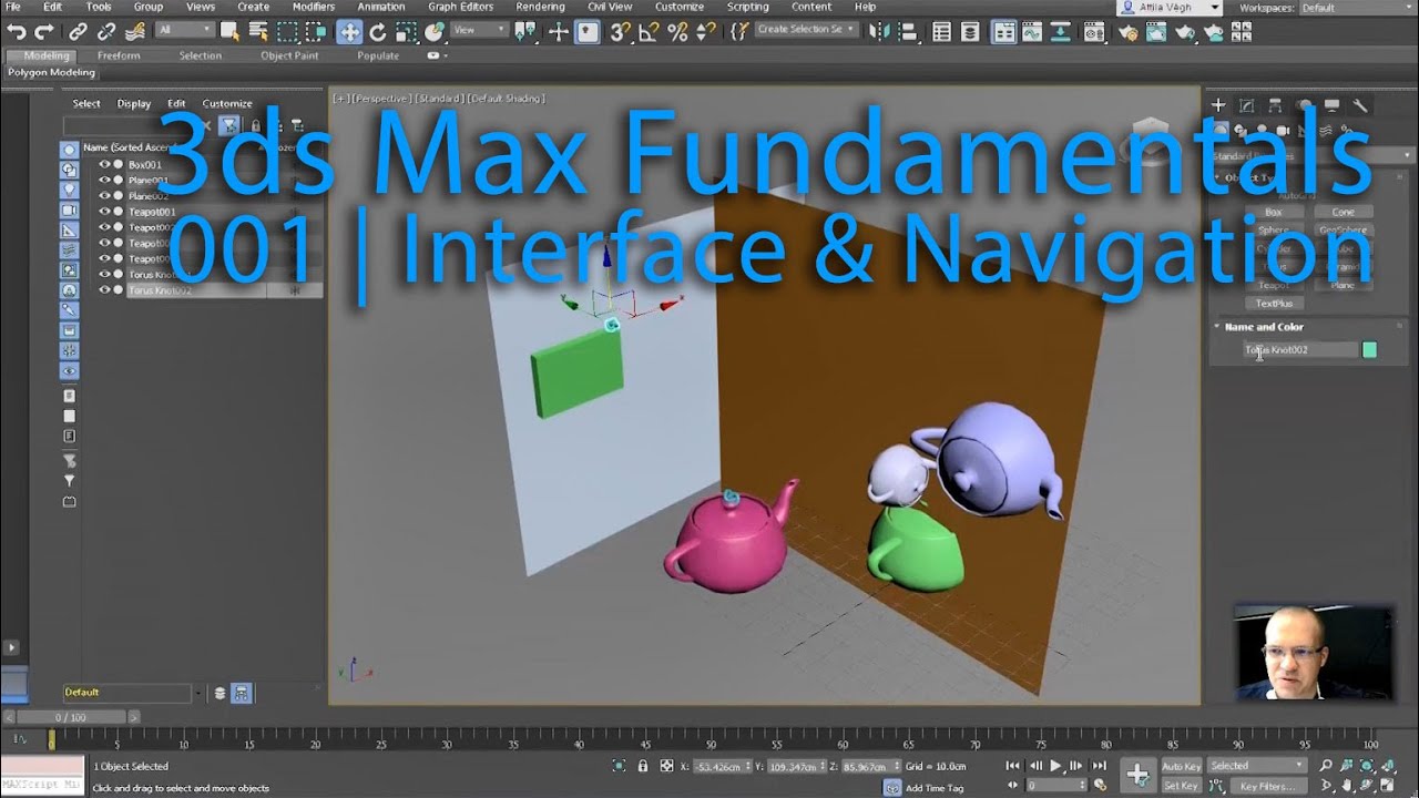 MS3D | 3dsmax | Fundamentals | 001 | Navigation & Handling