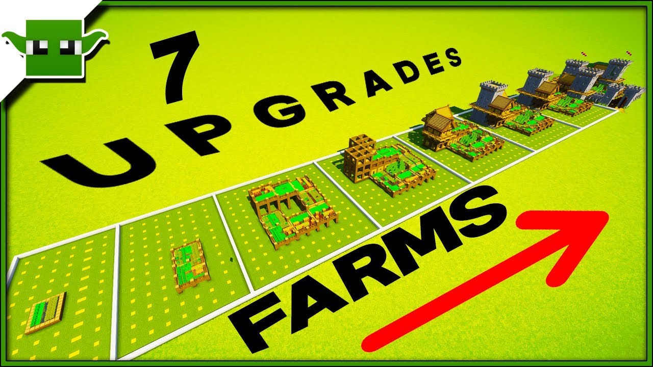 7 улучшений Minecraft Village Farm 5x5 Speedbuild Timelapse