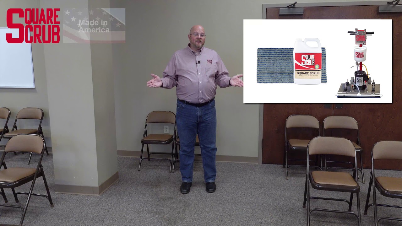 Cleaning Carpet | Square Scrub Pivot
