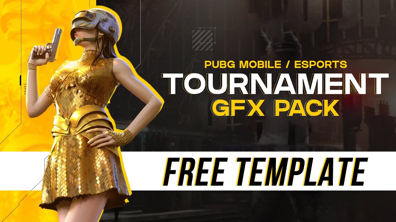 PUBG Mobile / Esports Tournament GFX Pack / Speed Art / Free Templates