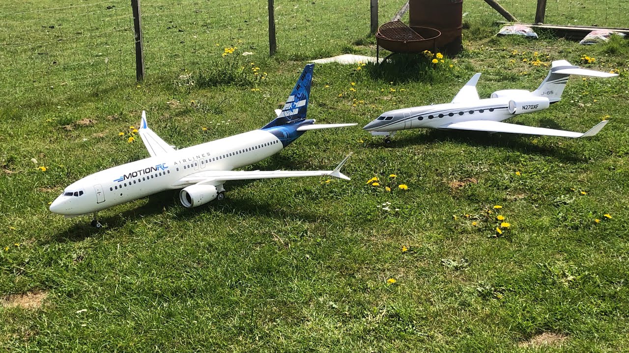 Airliner and jet