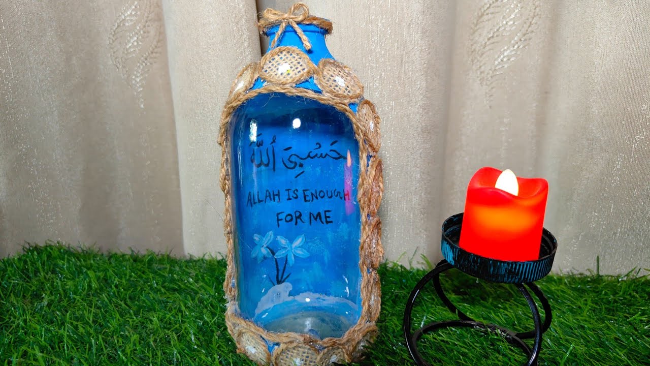 Decor with bottle | Recycling bottle | DIY ideas | Home decor items 