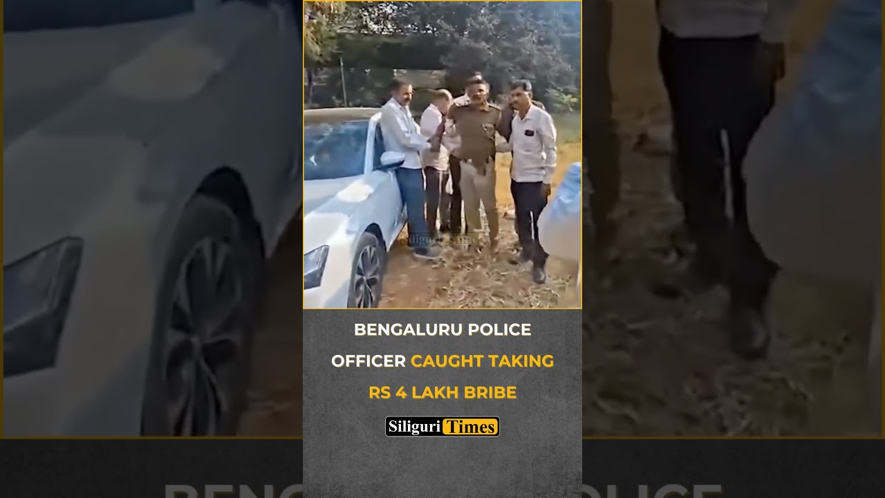 #Viral | Bengaluru police officer caught taking bribe