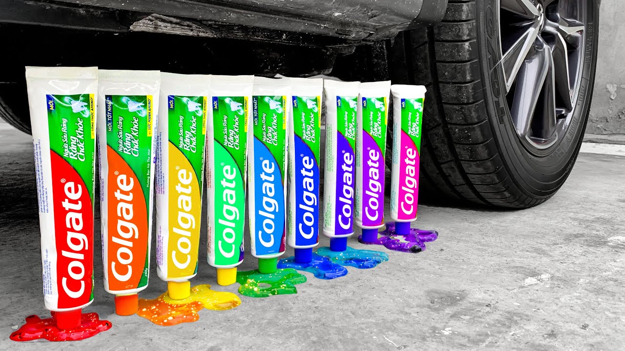 Funny Crushing Experiment Jelly Slime Cream vs Car! Crushing Crunchy, Soft Things with Car! 💦