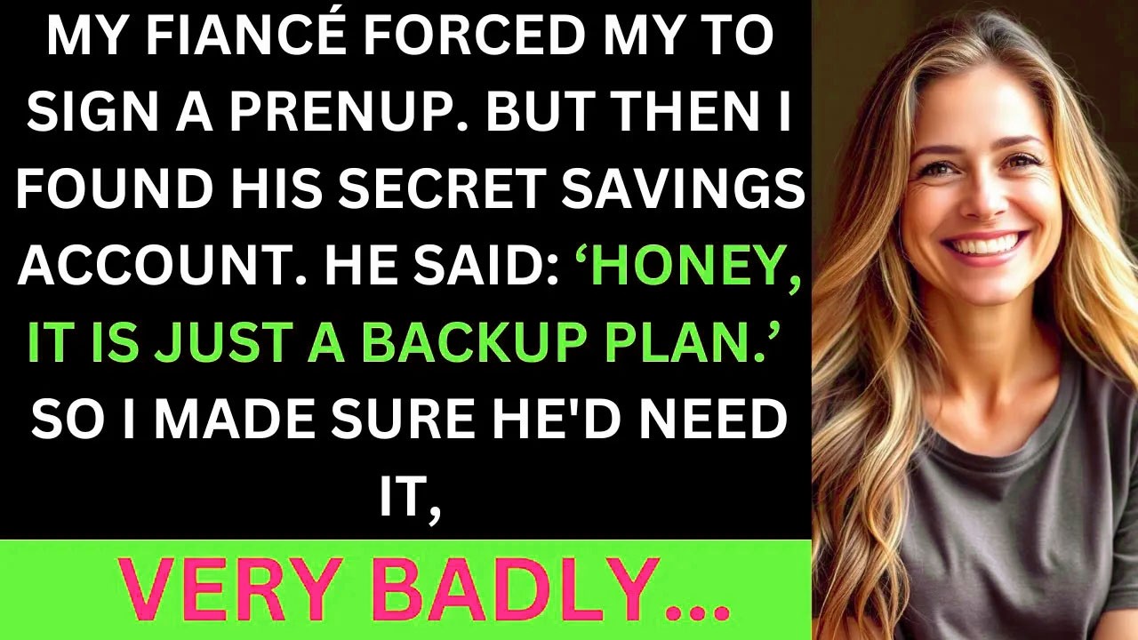 My Fiancé Forced Me To Sign A Prenup, Then I Found His Secret Savings Account. 'Just A Backup Plan'.