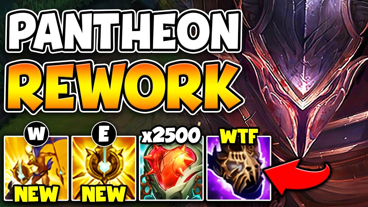 RIOT JUST REWORKED PANTHEON INTO A TANK?! (HIS ABILITIES SCALE WITH HP NOW)
