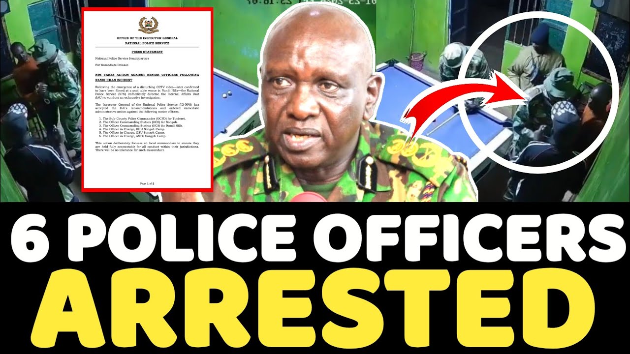 Earthquake at POLICE HEADQUARTERS as 6 POLICE OFFICERS Arrested Amid GACHAGUA Attack!