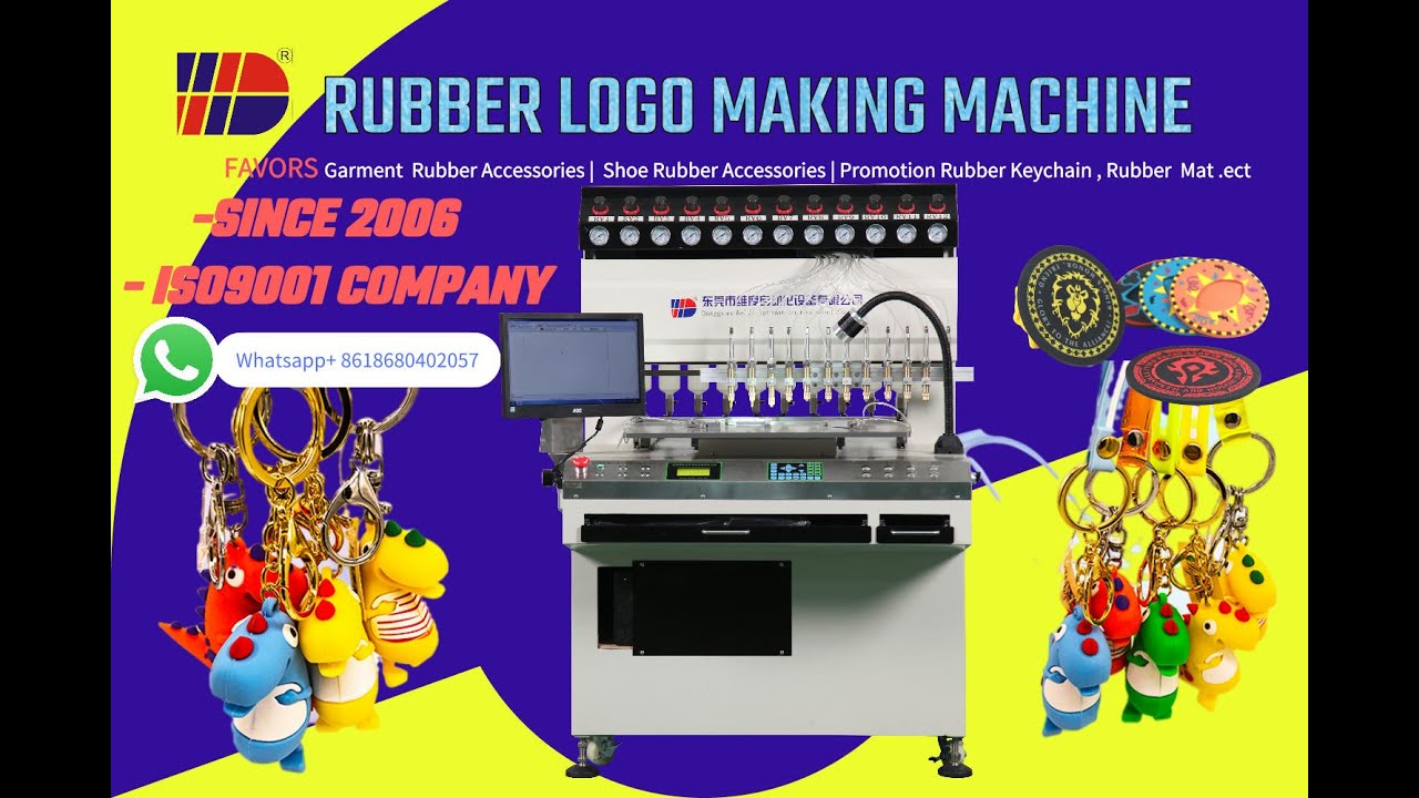 Do You Know Soft PVC Machine ? Automatic Rubber Label Making Machine to Produce PVC Label ｜Keychain
