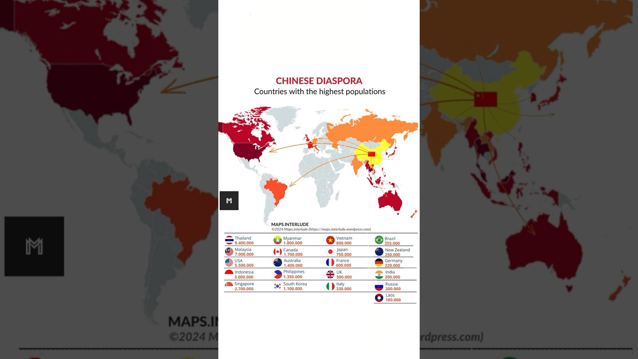 #chinese #diaspora #maps #china #population #people #cina