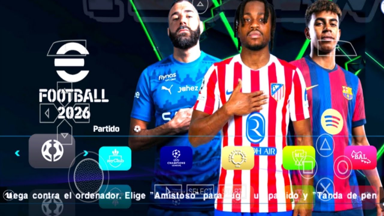 Efootball 2026 PPSSPP ORIGINAL ISO DOWNLOAD PES 2026 PSP FULL KITS 26 & TRANSFERS 4K GRAPHICS