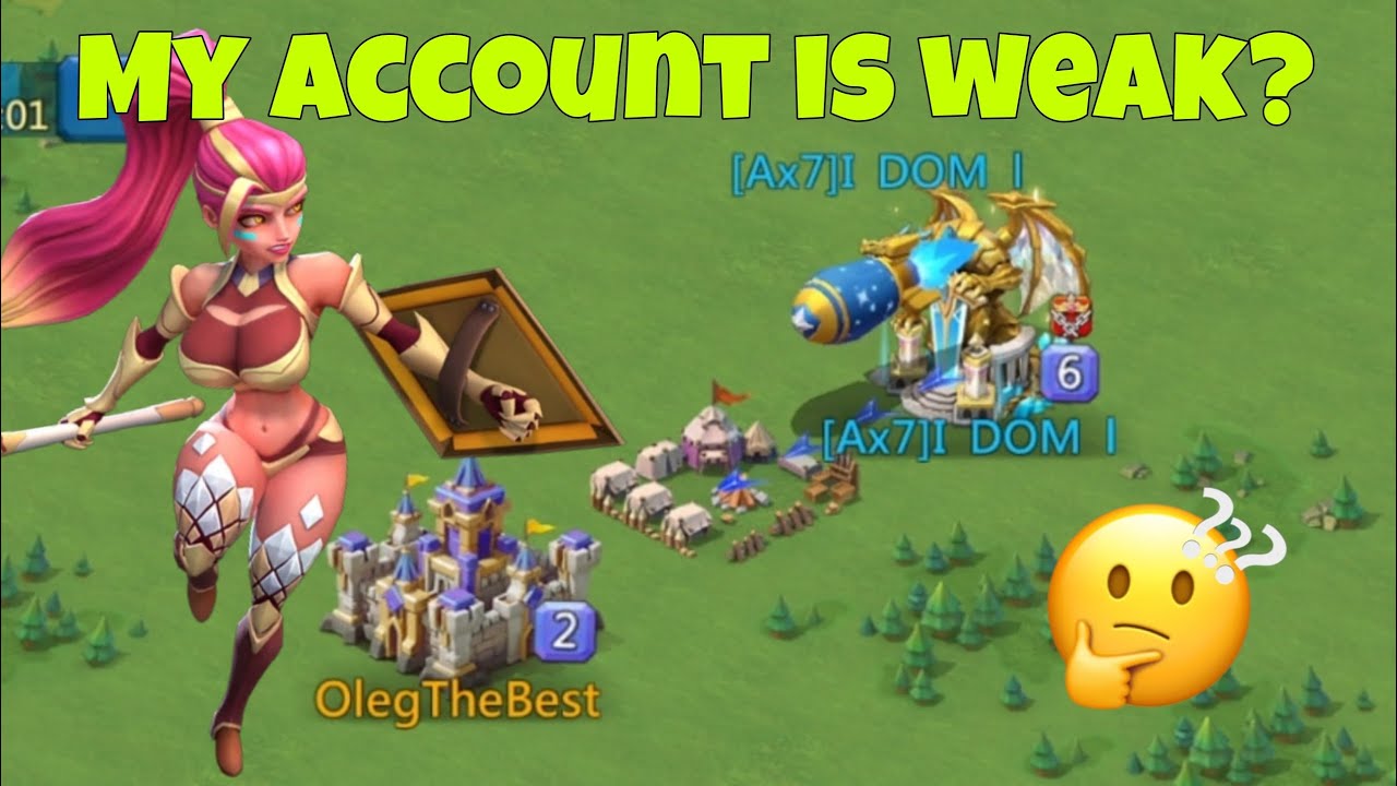 Lords Mobile - Why I am not using my own account as a rally lead. Maxed accounts are too strong