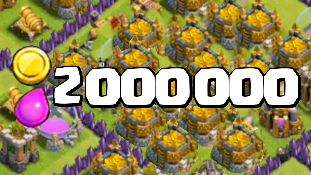 FARM ABSURDO ! 2 MILH&Otilde;ES EM 1 ATAQUE - CLASH OF CLANS