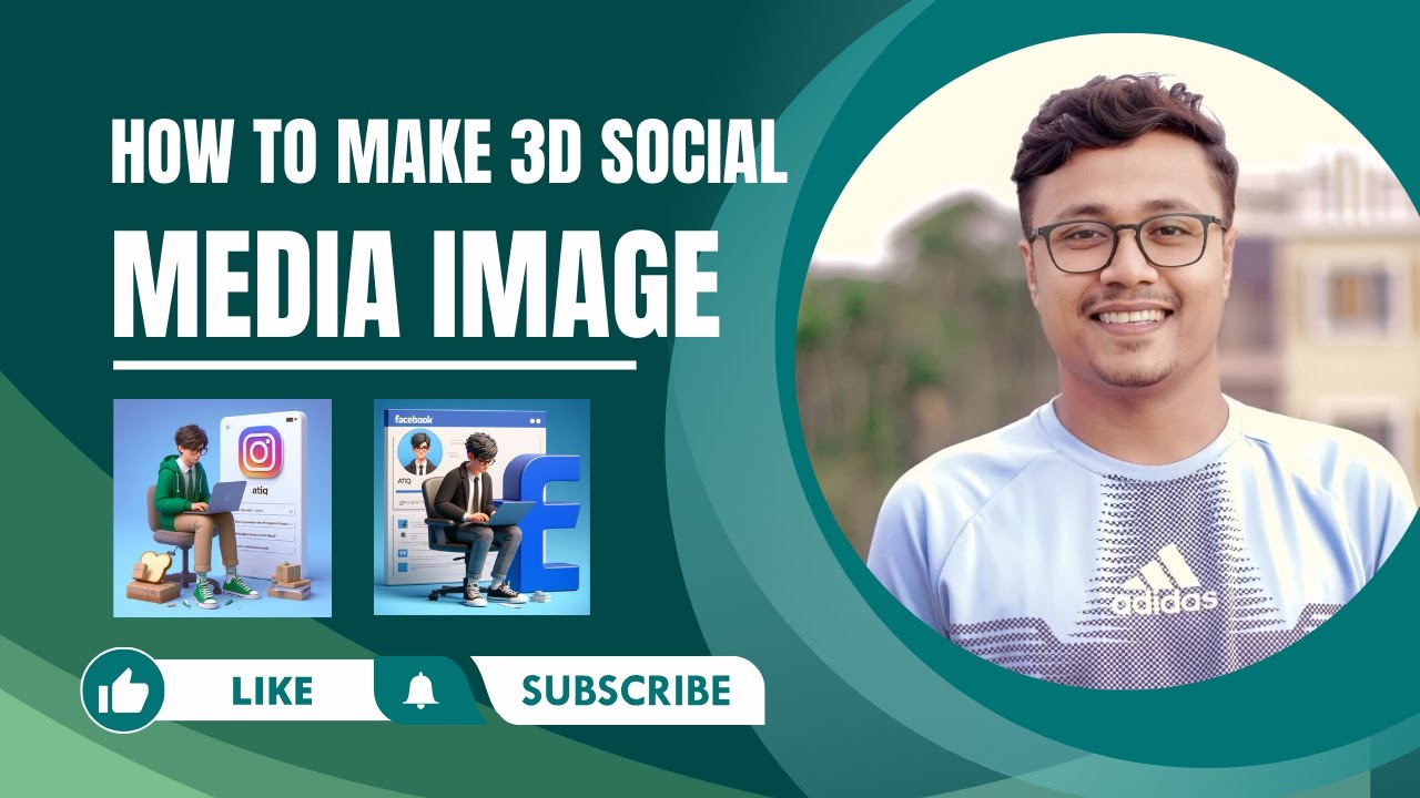 How to make 3D Trending Social media image | meDevs | #socialmediaimage