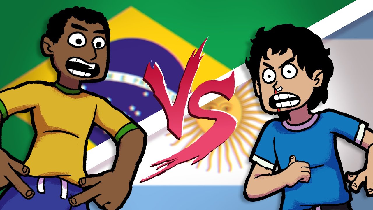 PELÉ vs MARADONA | Batalha Animada