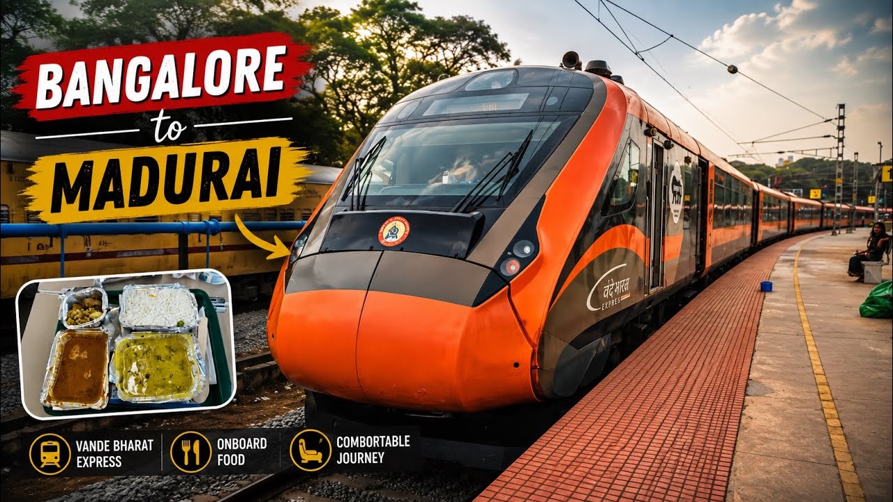 BENGALURU to MADURAI under 8 hours! Journey by 20672 Vande Bharat Express || Indian Railways