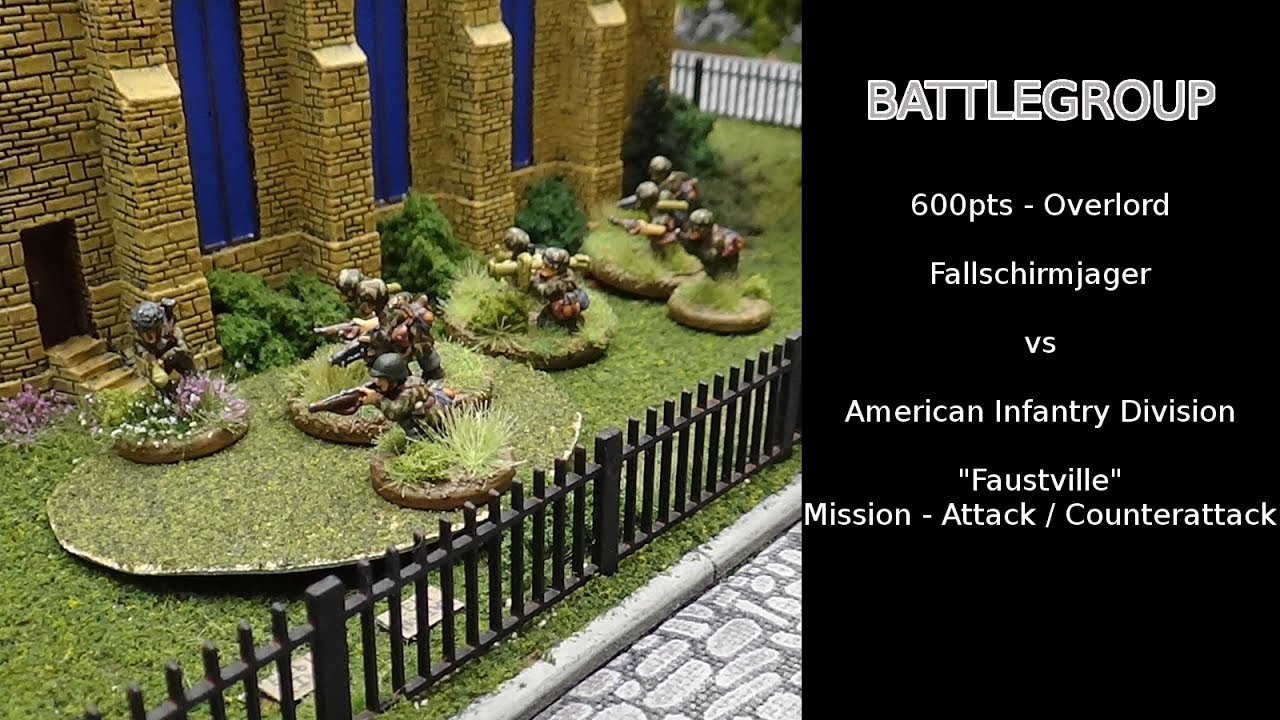 Battlegroup Battle Report (Overlord) - US Infantry vs Fallschirmjager 600pts