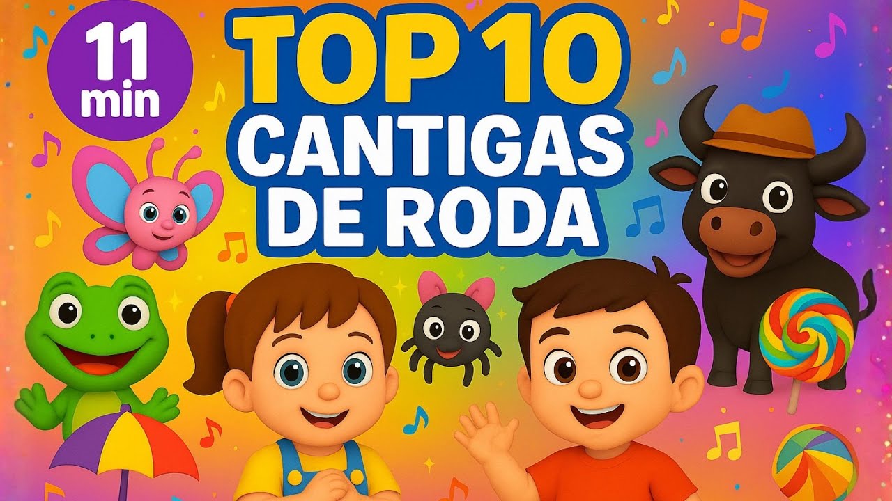 🎵 TOP 10 Músicas Clássicas Infantis para Brincar | Dedé e Bubu Show | Coletânea de Cantigas de Roda