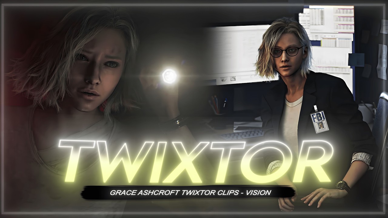 Grace Ashcroft Twixtor Clips | 4K Quality + CC |  Resident Evil Requiem