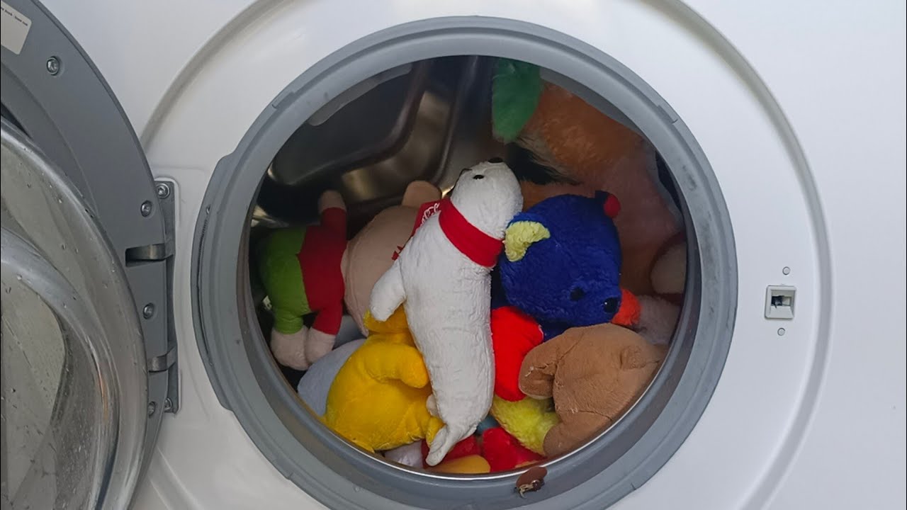 Plush Toys & Stuffed Animals in Mix Cycle - Bosch Serie 6 WAT24480TR Washing Machine.