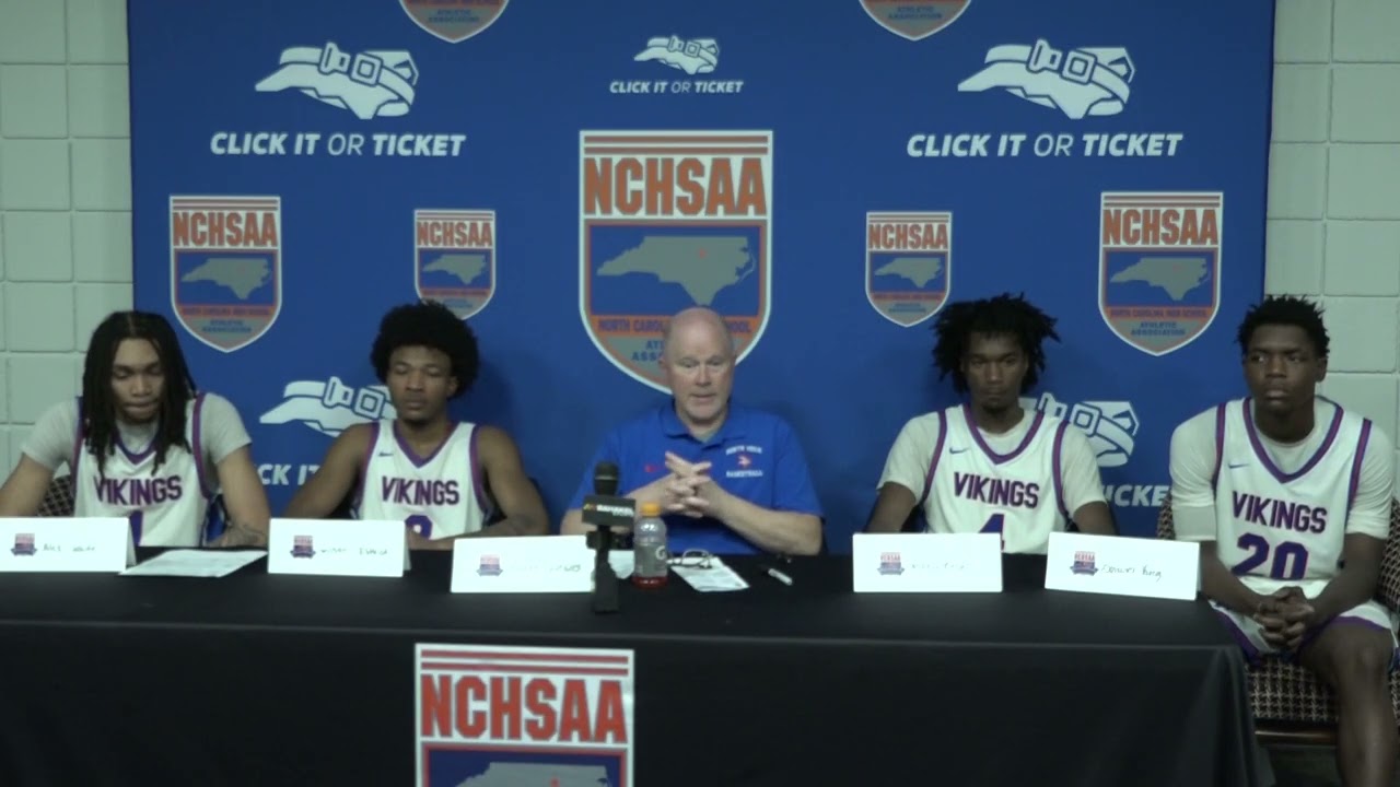 Press Conference: North Mecklenburg boys basketball falls just short of 3-peat goal