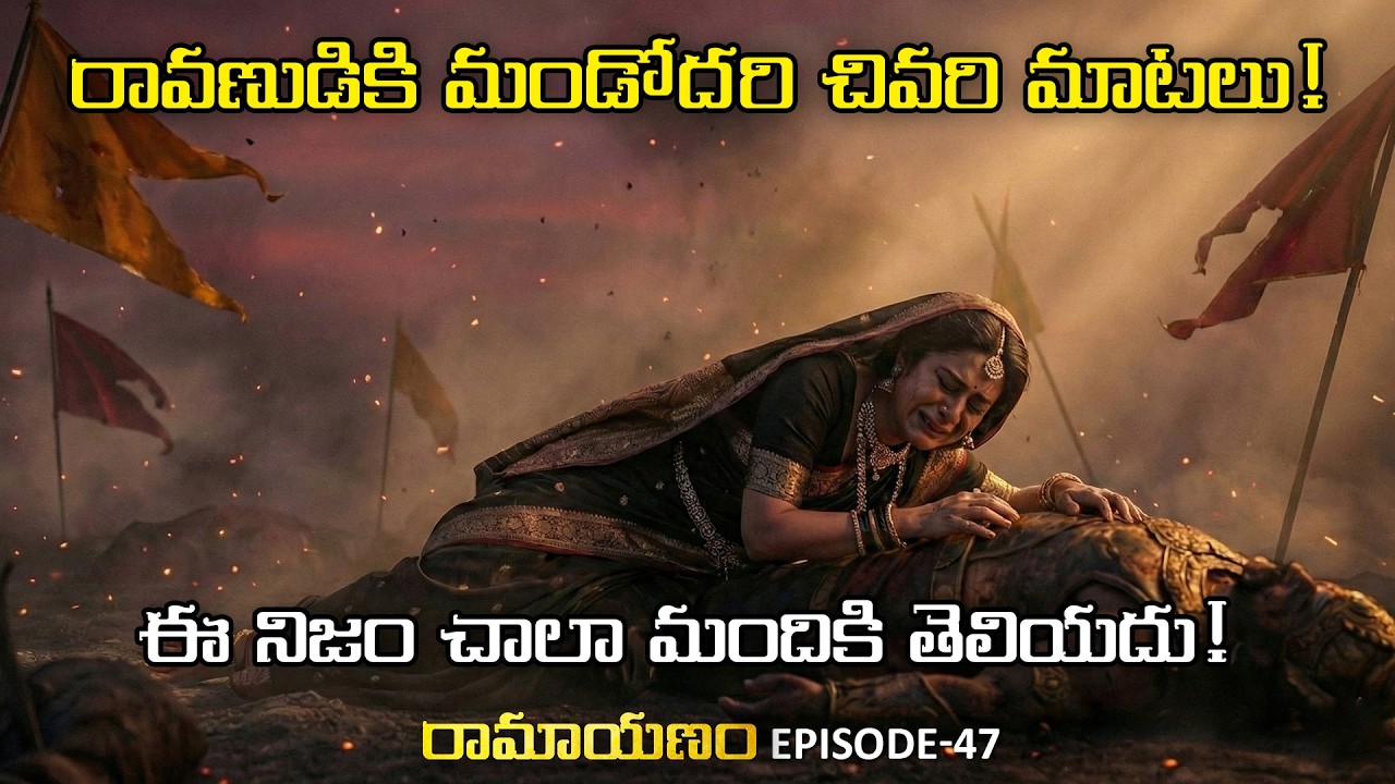 రావణుడికి మండోదరి చివరి మాటలు! After Ravana Death! Ramayanam Episode 47